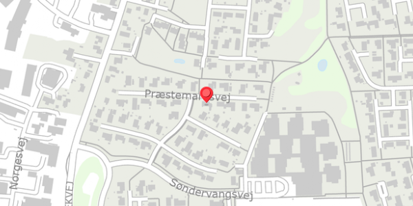 Trafikstøjkort på Præstemarksvej 40, . , 8450 Hammel