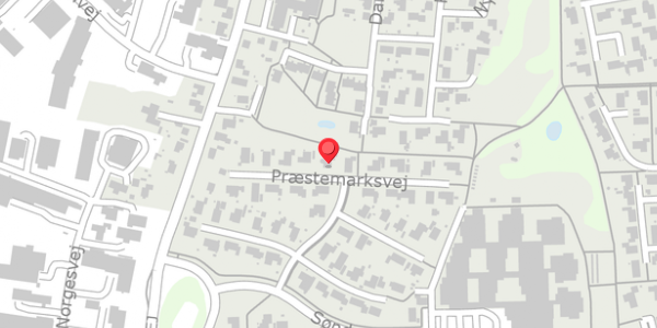 Trafikstøjkort på Præstemarksvej 45, . , 8450 Hammel