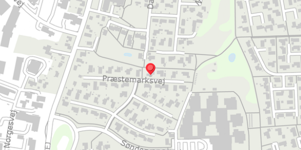 Trafikstøjkort på Præstemarksvej 56, . , 8450 Hammel