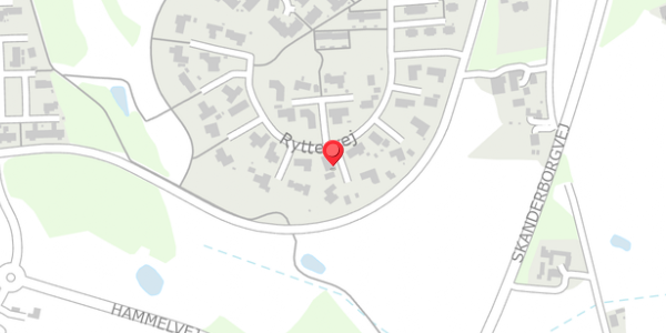 Trafikstøjkort på Ryttervej 21, 8450 Hammel