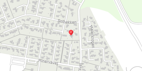 Trafikstøjkort på Solbakken 5A, . , 8450 Hammel