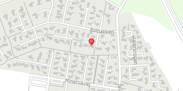 Trafikstøjkort på Solbakken 7, . , 8450 Hammel