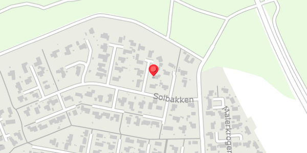 Trafikstøjkort på Solbakken 16, . , 8450 Hammel