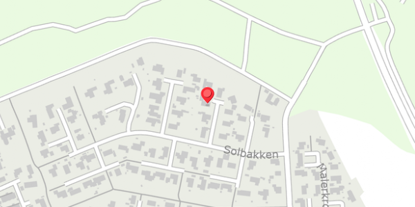 Trafikstøjkort på Solbakken 26, . , 8450 Hammel
