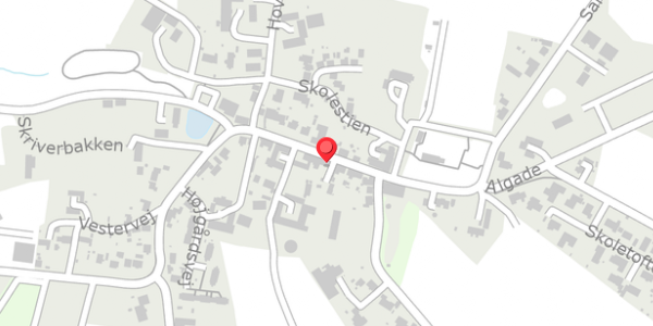 Trafikstøjkort på Algade 21, 8382 Hinnerup