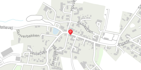 Trafikstøjkort på Algade 33, 8382 Hinnerup