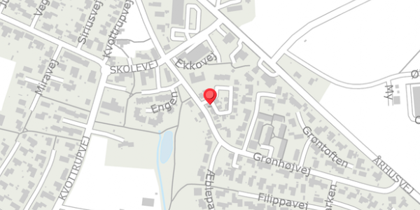 Trafikstøjkort på Aneskilde 2, 8382 Hinnerup