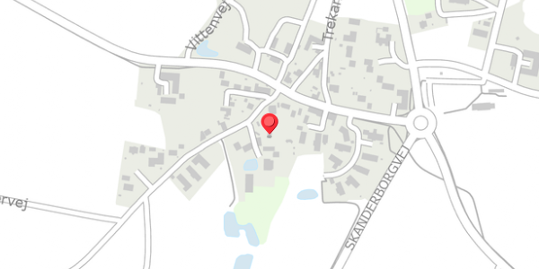 Trafikstøjkort på Damvej 1, . , 8382 Hinnerup