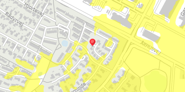 Trafikstøjkort på Elgårdsminde 112, . , 8382 Hinnerup