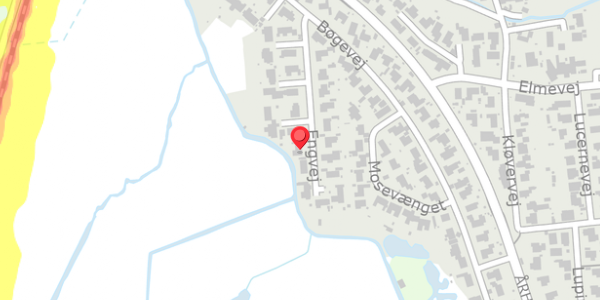 Trafikstøjkort på Engvej 26, . , 8382 Hinnerup