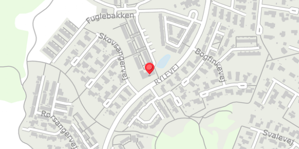 Trafikstøjkort på Fuglebakken 113, 8382 Hinnerup