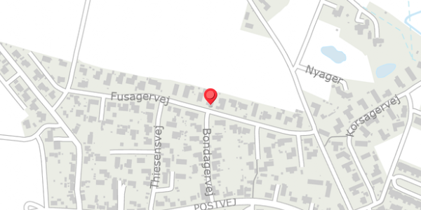 Trafikstøjkort på Fusagervej 18, . , 8382 Hinnerup