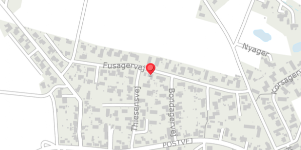 Trafikstøjkort på Fusagervej 31, . , 8382 Hinnerup