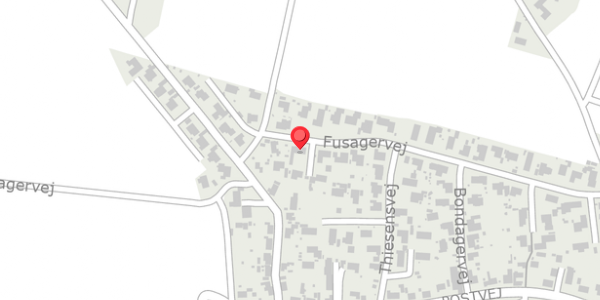 Trafikstøjkort på Fusagervej 45, . , 8382 Hinnerup