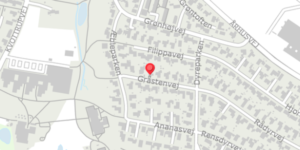 Trafikstøjkort på Gråstenvej 12, . , 8382 Hinnerup