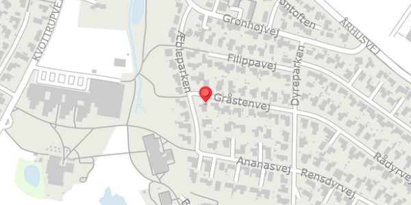 Trafikstøjkort på Gråstenvej 15, . , 8382 Hinnerup