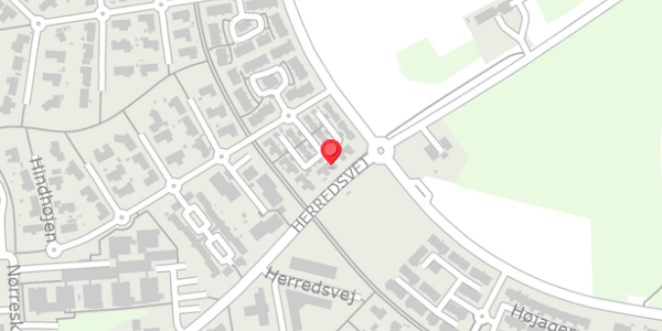 Trafikstøjkort på Hindhøjen 21, 8382 Hinnerup