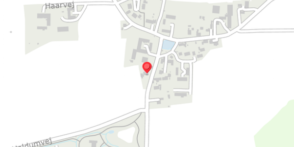 Trafikstøjkort på Haarvej 5, . , 8382 Hinnerup