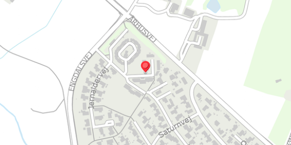 Trafikstøjkort på Jernaldervej 91, . , 8382 Hinnerup