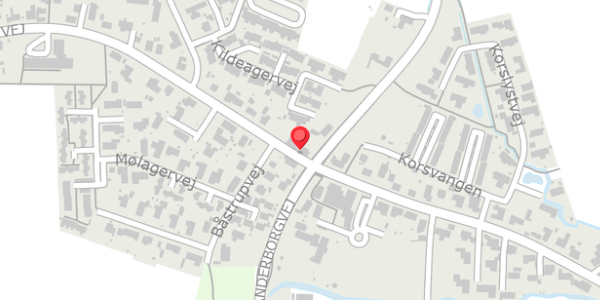Trafikstøjkort på Postvej 2, 8382 Hinnerup