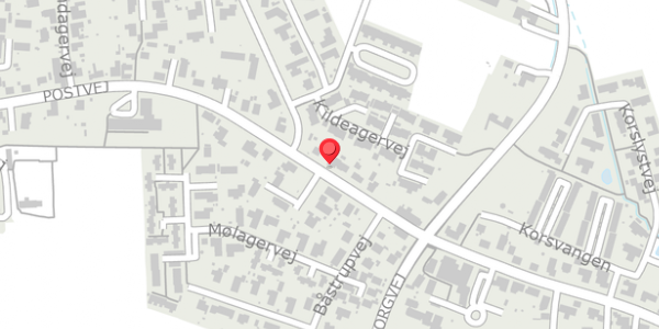 Trafikstøjkort på Postvej 10, 8382 Hinnerup