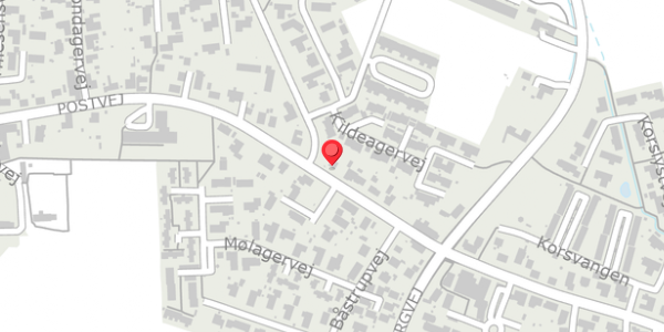 Trafikstøjkort på Postvej 12, 8382 Hinnerup