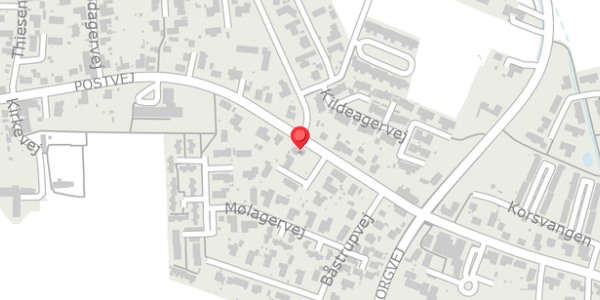 Trafikstøjkort på Postvej 17, 8382 Hinnerup
