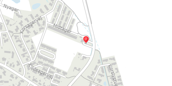 Trafikstøjkort på Skanderborgvej 182, . , 8382 Hinnerup
