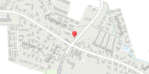 Trafikstøjkort på Skanderborgvej 188, . , 8382 Hinnerup