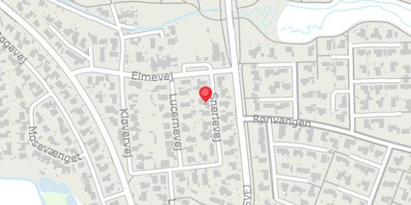 Trafikstøjkort på Snerlevej 9, 8382 Hinnerup