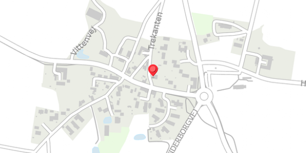 Trafikstøjkort på Trekanten 2, . , 8382 Hinnerup