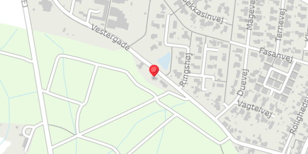 Trafikstøjkort på Vestergade 29, 8382 Hinnerup