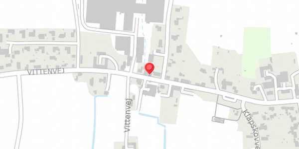 Trafikstøjkort på Vittenvej 84, 8382 Hinnerup