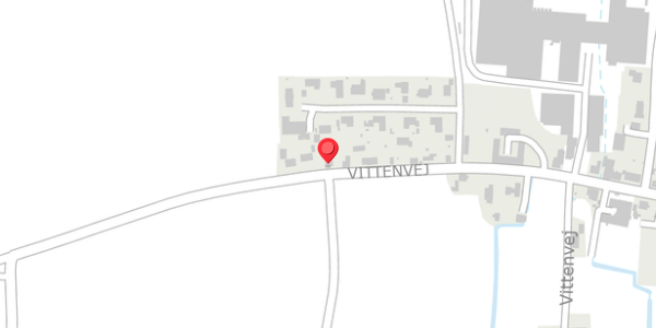 Trafikstøjkort på Vittenvej 104, . , 8382 Hinnerup