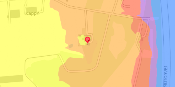 Trafikstøjkort på Kappa 14, . , 8382 Hinnerup