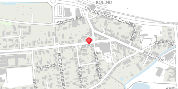Trafikstøjkort på Bugtrupvej 9, . , 8560 Kolind