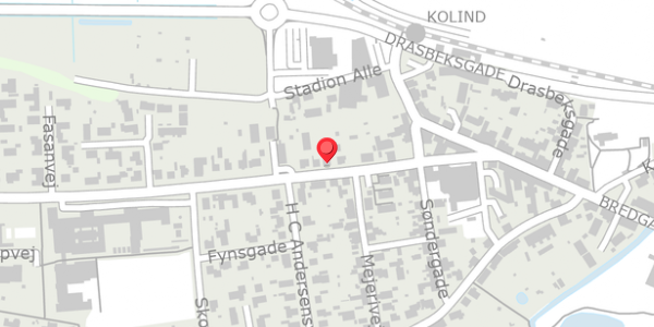 Trafikstøjkort på Bugtrupvej 10, . , 8560 Kolind
