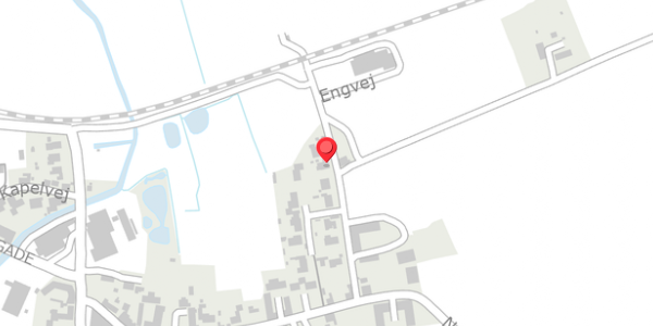 Trafikstøjkort på Engvej 13, 8560 Kolind