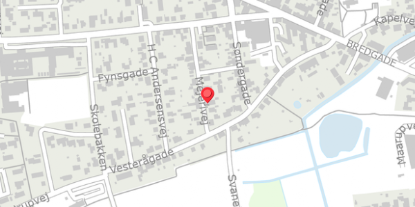 Trafikstøjkort på Mejerivej 13, 8560 Kolind