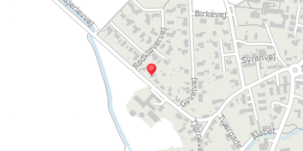 Trafikstøjkort på Gjerlevvej 38, . , 8983 Gjerlev J