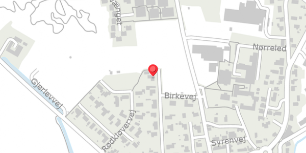 Trafikstøjkort på Gyvelvej 21, . , 8983 Gjerlev J