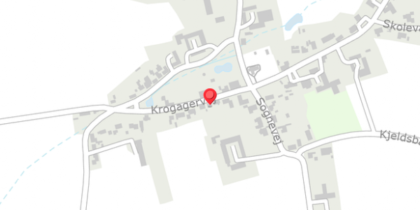 Trafikstøjkort på Krogagervej 9, . , 8983 Gjerlev J
