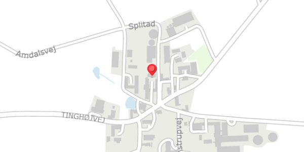 Trafikstøjkort på Splitad 2, 8970 Havndal