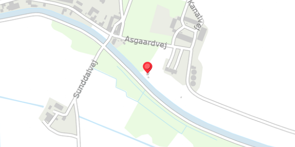 Trafikstøjkort på Asgaardvej 2, 8500 Grenaa