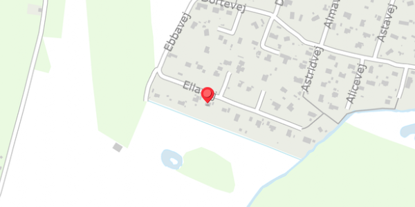 Trafikstøjkort på Ellavej 10, 8500 Grenaa