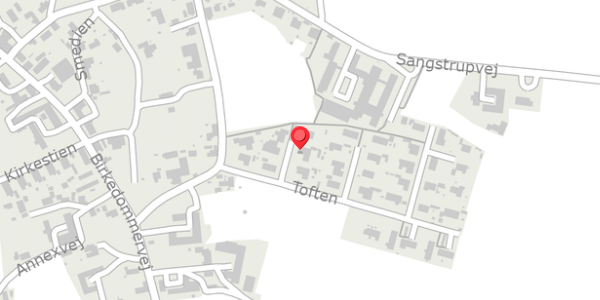 Trafikstøjkort på Toften 11, 8500 Grenaa