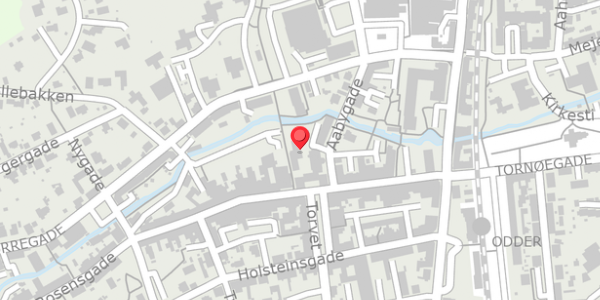 Trafikstøjkort på Aabygade 1C, . 2, 8300 Odder