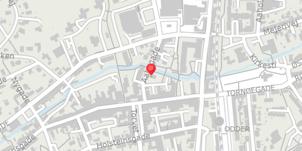 Trafikstøjkort på Aabygade 4, 8300 Odder