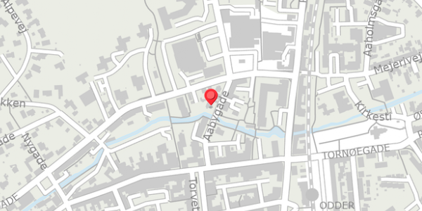 Trafikstøjkort på Aabygade 7, 8300 Odder