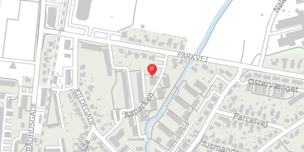 Trafikstøjkort på Aaparken 2, 2. th, 8300 Odder